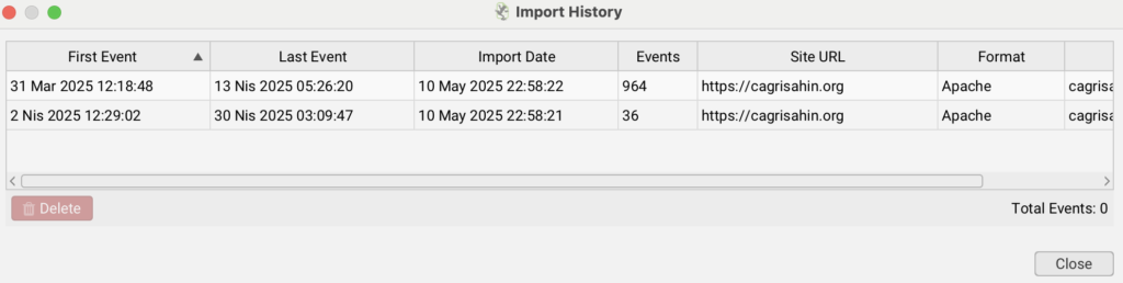 import history