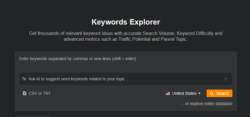 keywords explorer