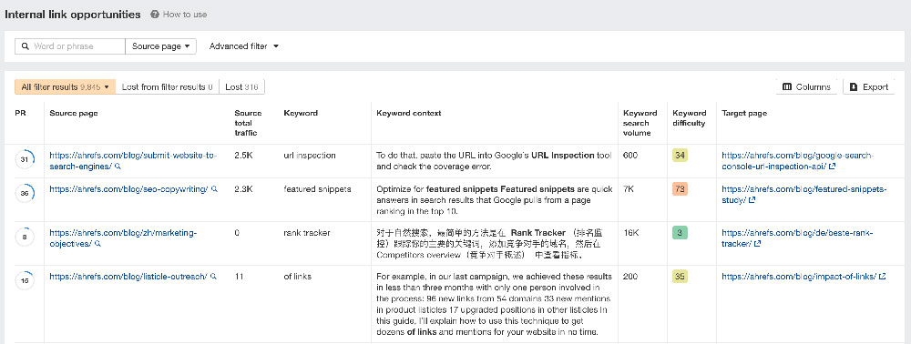 link opportunities