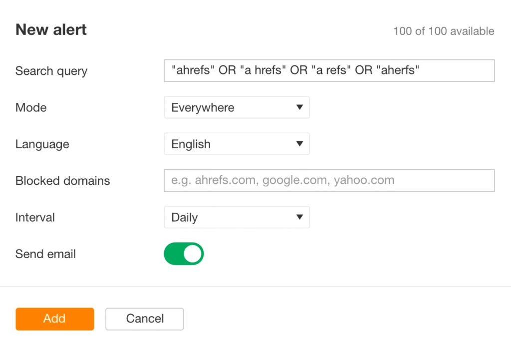mentions alerts
