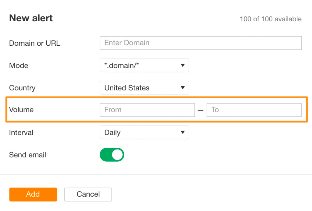 new keywords alerts