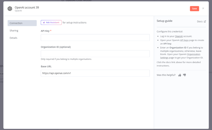 kimlik bilgilerini ekleyin